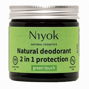 Aanbiedingen Niyok Deodorant Deocream Green Touch 40ml - Geldig van 21/05/2021 tot 13/08/2021 bij Drogisterij.net