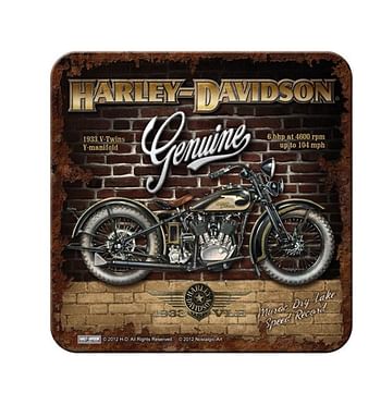 Aanbiedingen Harley Davidson Genuine 1933 V-Twin - Metalen Onderzetter - Geldig van 21/05/2021 tot 13/08/2021 bij Expo XL