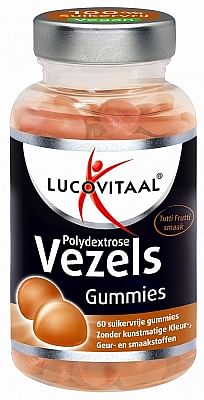 Aanbiedingen Lucovitaal Vezels Gummies - Geldig van 30/05/2021 tot 13/08/2021 bij Drogisterij.net