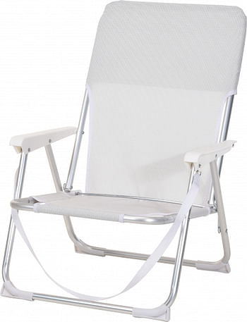 Aanbiedingen Pro Beach campingstoel 48 cm aluminium grijs - Geldig van 27/07/2021 tot 28/07/2021 bij Camping Pro
