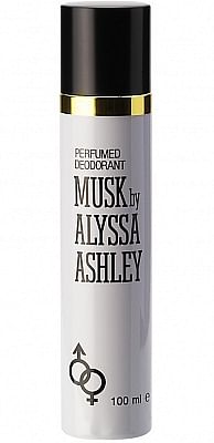 Aanbiedingen 100ml Alyssa Ashley Musk Deodorant Deospray - Geldig van 15/08/2021 tot 25/11/2021 bij Drogisterij.net
