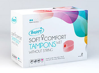 Aanbiedingen Beppy Soft Comfort Tampons Wet 2stuks - Geldig van 15/08/2021 tot 22/10/2021 bij Drogisterij.net