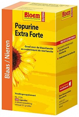 Aanbiedingen Bloem Popurine Extra Forte Capsules - Geldig van 15/08/2021 tot 27/11/2021 bij Drogisterij.net