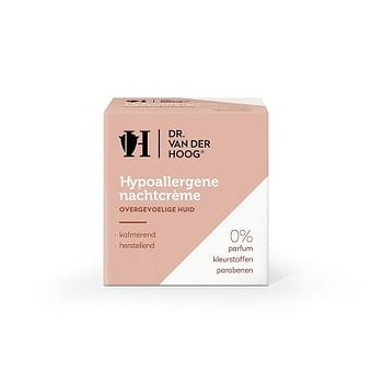 Aanbiedingen Dr. Van Der Hoog Hypoallergene Nachtcrme 50ml - Geldig van 15/08/2021 tot 14/11/2021 bij Drogisterij.net