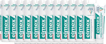 Aanbiedingen Elmex Tandpasta Sensitive Professional Voordeelverpakking 12x75ml - Geldig van 15/08/2021 tot 25/12/2021 bij Drogisterij.net