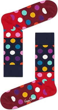 Aanbiedingen Happy Socks Big Dot Block Sokken, Blauw/Rood/Multi - Happy Socks - Geldig van 15/08/2021 tot 30/01/2022 bij Expo XL