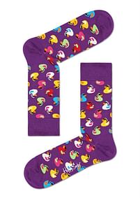 Aanbiedingen Happy Socks Rubber Duck Sokken, Paars - Happy Socks - Geldig van 15/08/2021 tot 30/01/2022 bij Expo XL