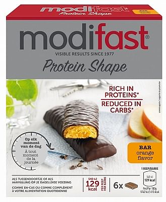 Aanbiedingen Modifast Protein Shape Reep Chocola Sinas - Geldig van 15/08/2021 tot 25/12/2021 bij Drogisterij.net