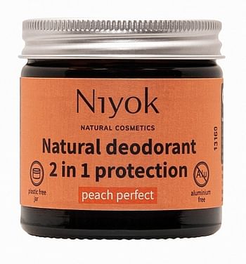 Aanbiedingen Niyok Deodorant Deocream Peach Perfect 40ml - Geldig van 15/08/2021 tot 25/12/2021 bij Drogisterij.net