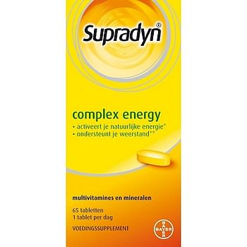 Aanbiedingen Supradyn Complex Energy Tabletten - Geldig van 15/08/2021 tot 21/01/2022 bij Drogisterij.net