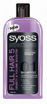 Aanbiedingen Syoss Shampoo Full Hair 5 500ml - Geldig van 15/08/2021 tot 25/10/2021 bij Drogisterij.net