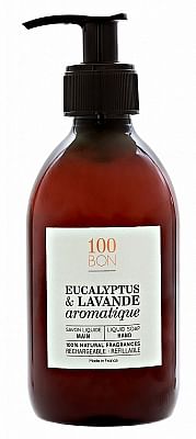 Aanbiedingen 100BON Liquid Soap Eucalyptus Et Lavande Aromatique 300ml - Geldig van 16/08/2021 tot 21/01/2022 bij Drogisterij.net