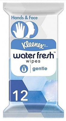 Aanbiedingen Kleenex Water Fresh Wet Wipes Gentle 12stuks - Geldig van 17/08/2021 tot 21/01/2022 bij Drogisterij.net