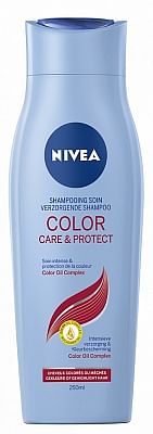 Aanbiedingen Nivea Shampoo Color Care en Protect 250ml - Geldig van 22/08/2021 tot 23/08/2021 bij Drogisterij.net