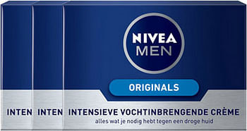 Aanbiedingen Nivea Men Intensieve GezichtsCreme Voordeelverpakking 3x50ml - Geldig van 13/09/2021 tot 24/11/2021 bij Drogisterij.net