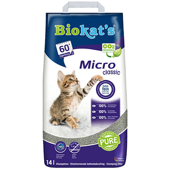 Aanbiedingen Biokat's Kattenbakvulling Micro Classic 14 liter - Geldig van 17/09/2021 tot 17/01/2022 bij Plein