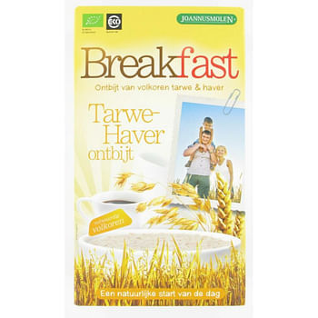 Aanbiedingen Joannusmolen Breakfast Tarwe Havermout Eko 300 gr - Geldig van 17/09/2021 tot 29/11/2021 bij Plein