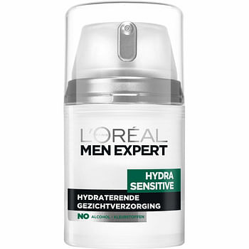 Aanbiedingen L'Oréal Men Expert Hydra Sensitive Dagcrème 50 ml - Geldig van 17/09/2021 tot 22/01/2022 bij Plein