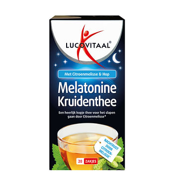 Aanbiedingen Lucovitaal Thee Melatonine 20 stuks - Geldig van 17/09/2021 tot 22/01/2022 bij Plein