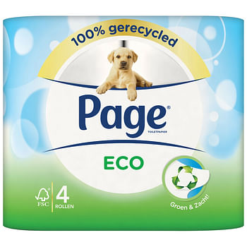 Aanbiedingen Page Toiletpapier Eco 4 stuks - Geldig van 17/09/2021 tot 01/12/2021 bij Plein