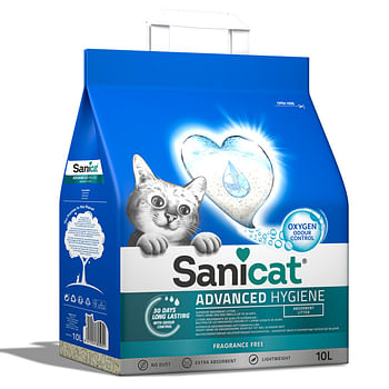 Aanbiedingen Sanicat Kattenbakvulling Advanced Hygiene 10 liter - Geldig van 17/09/2021 tot 22/01/2022 bij Plein