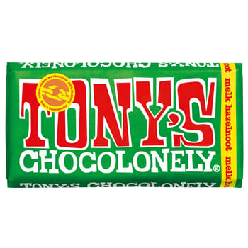 Aanbiedingen Tony's Chocolonely Melk Hazelnoot 180 gr - Geldig van 17/09/2021 tot 24/10/2021 bij Plein