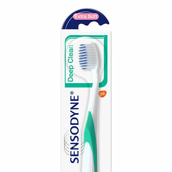 Aanbiedingen Sensodyne Tandenborstel Deep Clean Extra Soft - Geldig van 20/09/2021 tot 01/10/2021 bij Plein