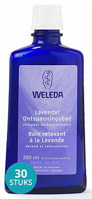 Aanbiedingen Weleda Bad Ontspanningsbad Lavendel Voordeelverpakking 30x200ml - Geldig van 26/09/2021 tot 27/10/2021 bij Drogisterij.net