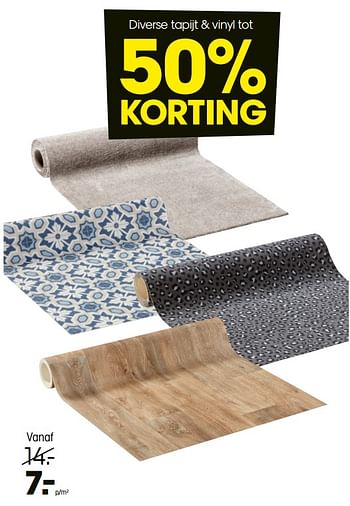 Aanbiedingen Diverse tapijt + vinyl - Huismerk - Kwantum - Geldig van 03/01/2022 tot 23/01/2022 bij Kwantum