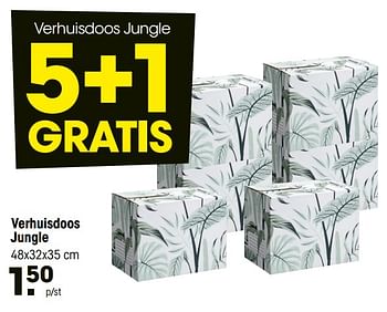 Aanbiedingen Verhuisdoos jungle - Huismerk - Kwantum - Geldig van 03/01/2022 tot 23/01/2022 bij Kwantum