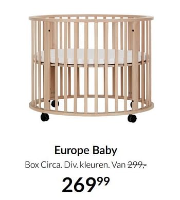 Aanbiedingen Europe baby box circa - Europe baby - Geldig van 04/01/2022 tot 17/01/2022 bij Babypark