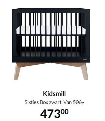 Aanbiedingen Kidsmill sixties box zwart - Kidsmill - Geldig van 04/01/2022 tot 17/01/2022 bij Babypark