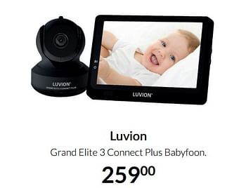 Aanbiedingen Luvion grand elite 3 connect plus babyfoon - Luvion - Geldig van 04/01/2022 tot 17/01/2022 bij Babypark