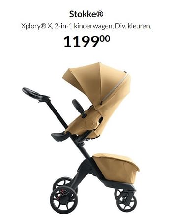 Aanbiedingen Stokke xplory x, 2-in-1 kinderwagen - Stokke - Geldig van 04/01/2022 tot 17/01/2022 bij Babypark