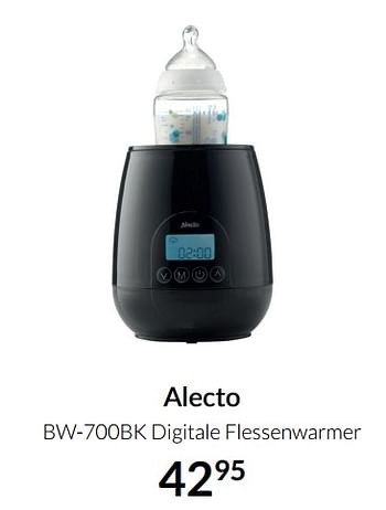 Aanbiedingen Alecto bw-700bk digitale flessenwarmer - Alecto - Geldig van 04/01/2022 tot 17/01/2022 bij Babypark