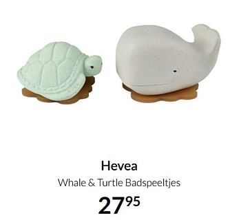Aanbiedingen Hevea whale + turtle badspeeltjes - Hevea - Geldig van 04/01/2022 tot 17/01/2022 bij Babypark
