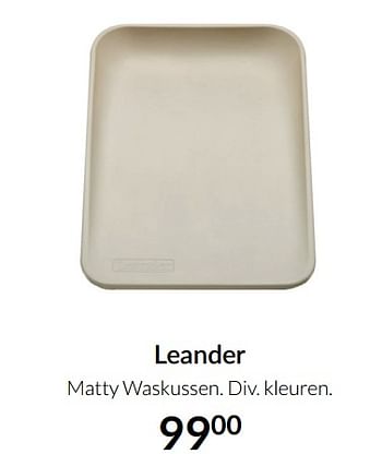 Aanbiedingen Leander matty waskussen - Leander - Geldig van 04/01/2022 tot 17/01/2022 bij Babypark