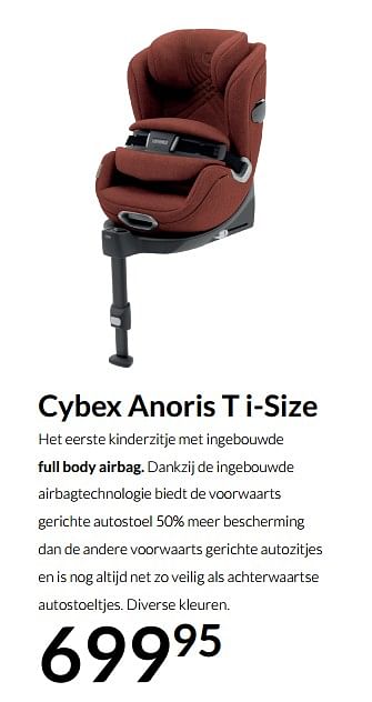 Aanbiedingen Cybex anoris t i-size - Cybex - Geldig van 04/01/2022 tot 17/01/2022 bij Babypark