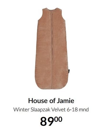 Aanbiedingen House of jamie winter slaapzak velvet - House of Jamie - Geldig van 04/01/2022 tot 17/01/2022 bij Babypark