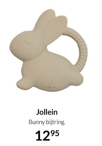 Aanbiedingen Jollein bunny bijtring - Jollein - Geldig van 04/01/2022 tot 17/01/2022 bij Babypark