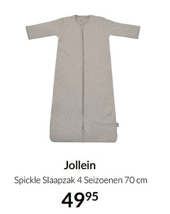 Aanbiedingen Jollein spickle slaapzak - Jollein - Geldig van 04/01/2022 tot 17/01/2022 bij Babypark