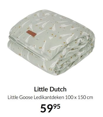 Aanbiedingen Little dutch little goose ledikantdeken - Little Dutch - Geldig van 04/01/2022 tot 17/01/2022 bij Babypark