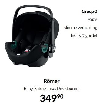 Aanbiedingen Römer baby-safe isense - Romer - Geldig van 04/01/2022 tot 17/01/2022 bij Babypark