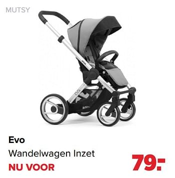 Aanbiedingen Evo wandelwagen inzet - Mutsy - Geldig van 03/01/2022 tot 29/01/2022 bij Baby-Dump