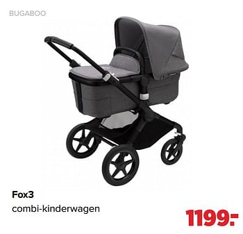 Aanbiedingen Fox3 combi-kinderwagen - Bugaboo - Geldig van 03/01/2022 tot 29/01/2022 bij Baby-Dump