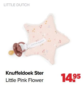 Aanbiedingen Knuffeldoek ster little pink flower - Little Dutch - Geldig van 03/01/2022 tot 29/01/2022 bij Baby-Dump