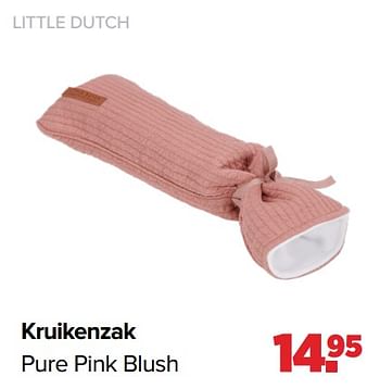 Aanbiedingen Kruikenzak pure pink blush - Little Dutch - Geldig van 03/01/2022 tot 29/01/2022 bij Baby-Dump