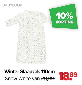 Aanbiedingen Winter slaapzak snow white - Baby look - Geldig van 03/01/2022 tot 29/01/2022 bij Baby-Dump