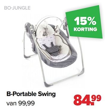 Aanbiedingen B-portable swing - Bo Jungle - Geldig van 03/01/2022 tot 29/01/2022 bij Baby-Dump