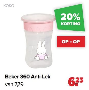Aanbiedingen Beker 360 anti-lek - Koko - Geldig van 03/01/2022 tot 29/01/2022 bij Baby-Dump
